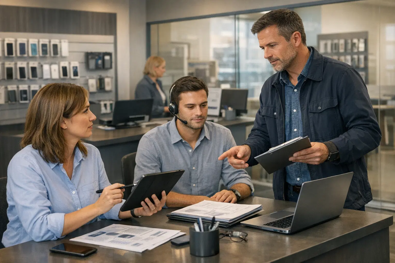 Mobilfunk-Vertrieb und Aussendienst mit digitaler Steuerung, Kundenkontakt und operativer Klarheit im Mittelstand.