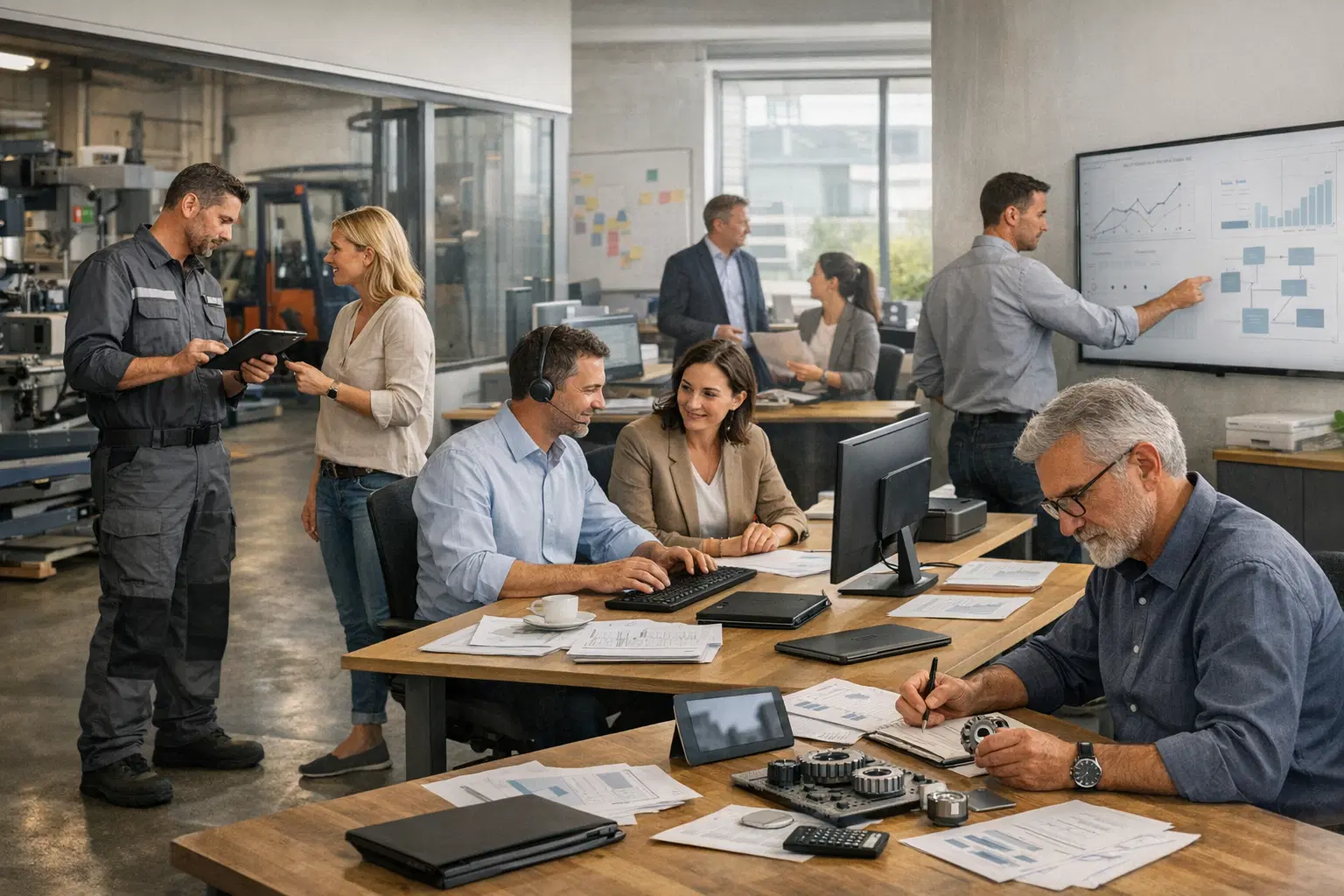 Operativer Mittelstands-Mix aus Service, Vertrieb und Betriebsrealitaet fuer eine glaubwuerdige Referenzuebersicht.